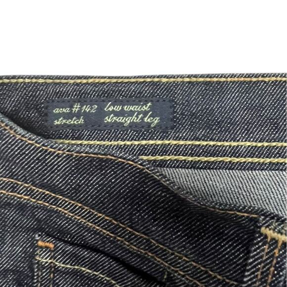 Citizens of Humanity Ava Low Waist Stretch Straight Leg Dark Denim Jean Size 30 - Picture 11 of 16